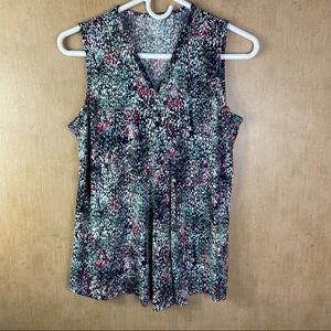 Croft & Barrow Women’s Sleeveless V-neck Top Size Small